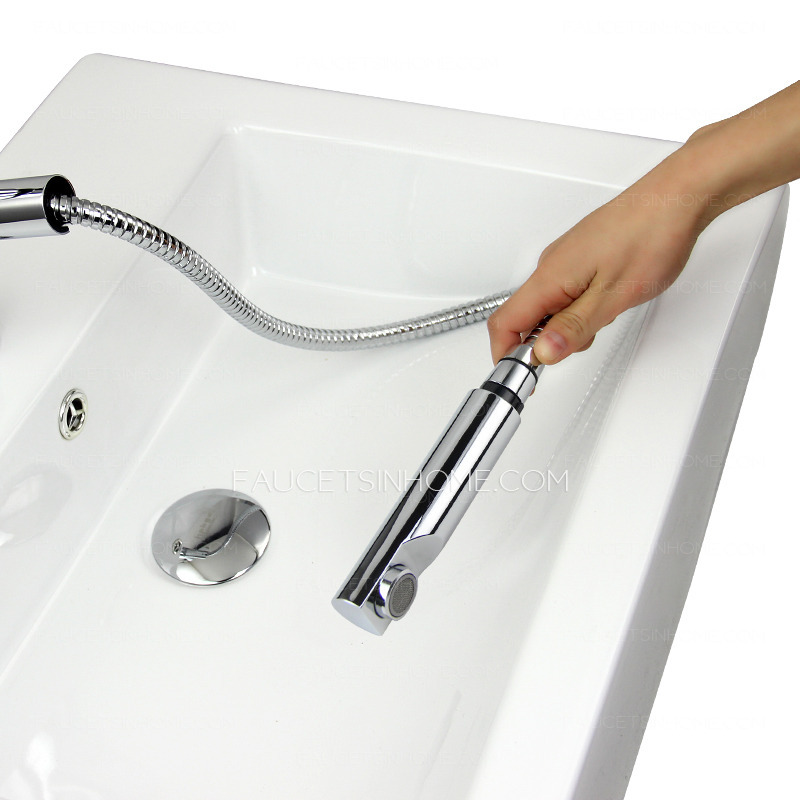 Cool Design Rotatable Pullout Spray Bathroom Faucet