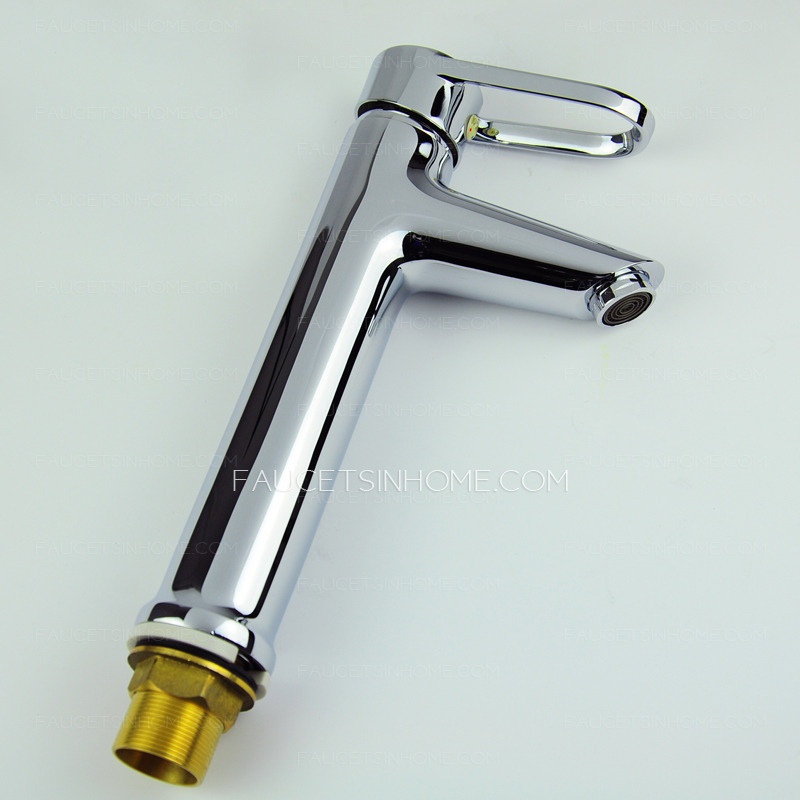 Cool Designed Copper High Foot Electroplated Bathroom Faucet