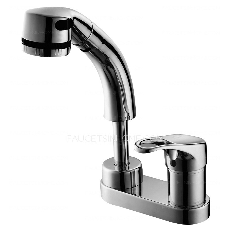 Chrome Finish Brass Material 2 Hole Faucet