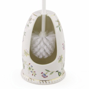 Exquisite Floral Porcelain Innovative Toilet Brush Holder