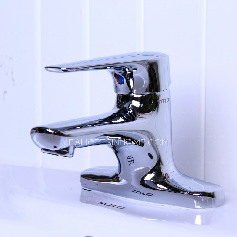 Modern Copper Material Hot And Cold Water Two Hole Faucet