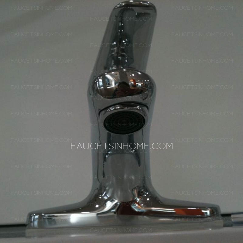 Modern Copper Material Hot And Cold Water Two Hole Faucet