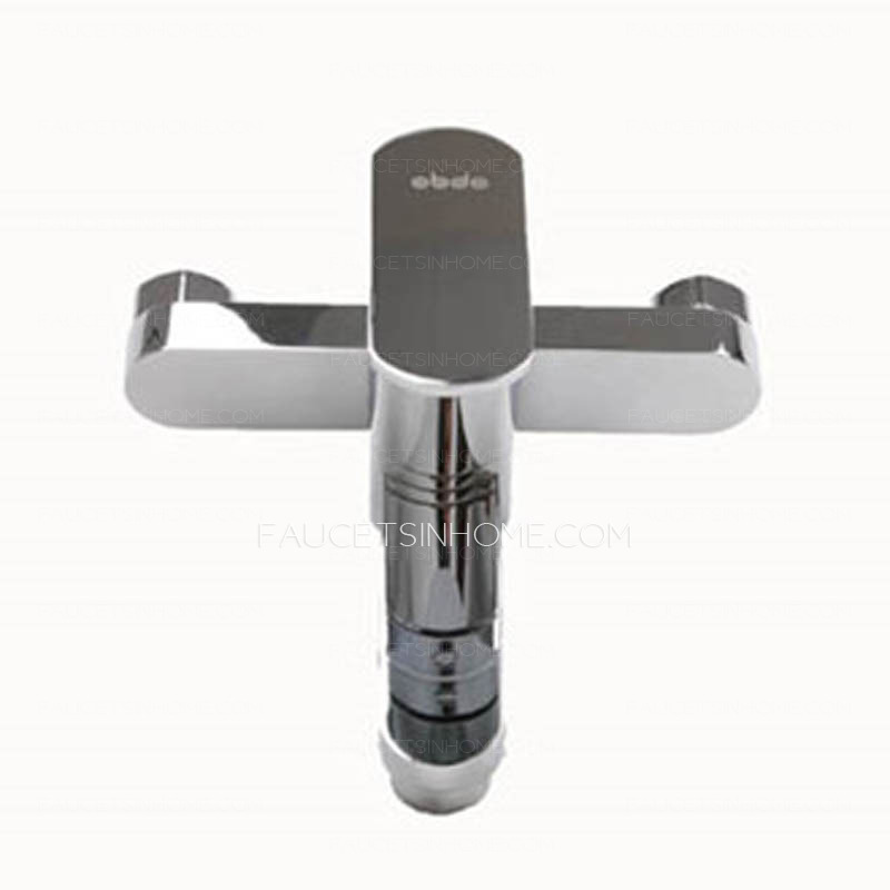 Decorated Electroplated Two Holes Wall Mount Bathtub Faucets