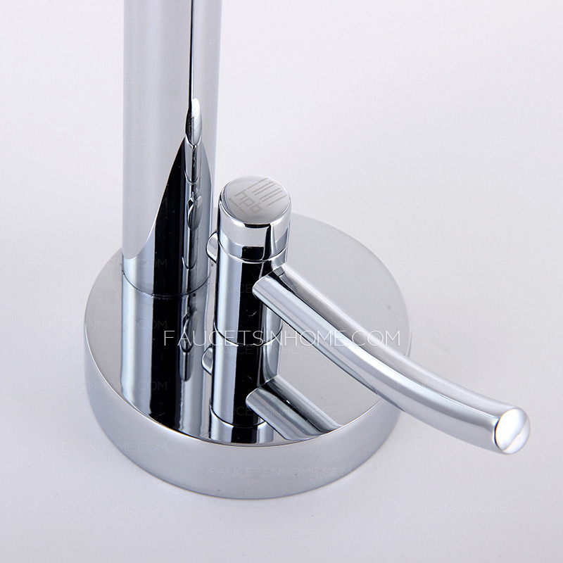 Contemporary Silver Bathroom Faucets Chrome Finish