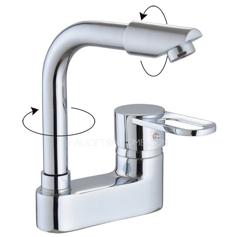 Good Quality Rotatable Faucet Two Holes Bathroom Faucet