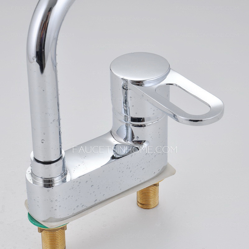 Good Quality Rotatable Faucet Two Holes Bathroom Faucet