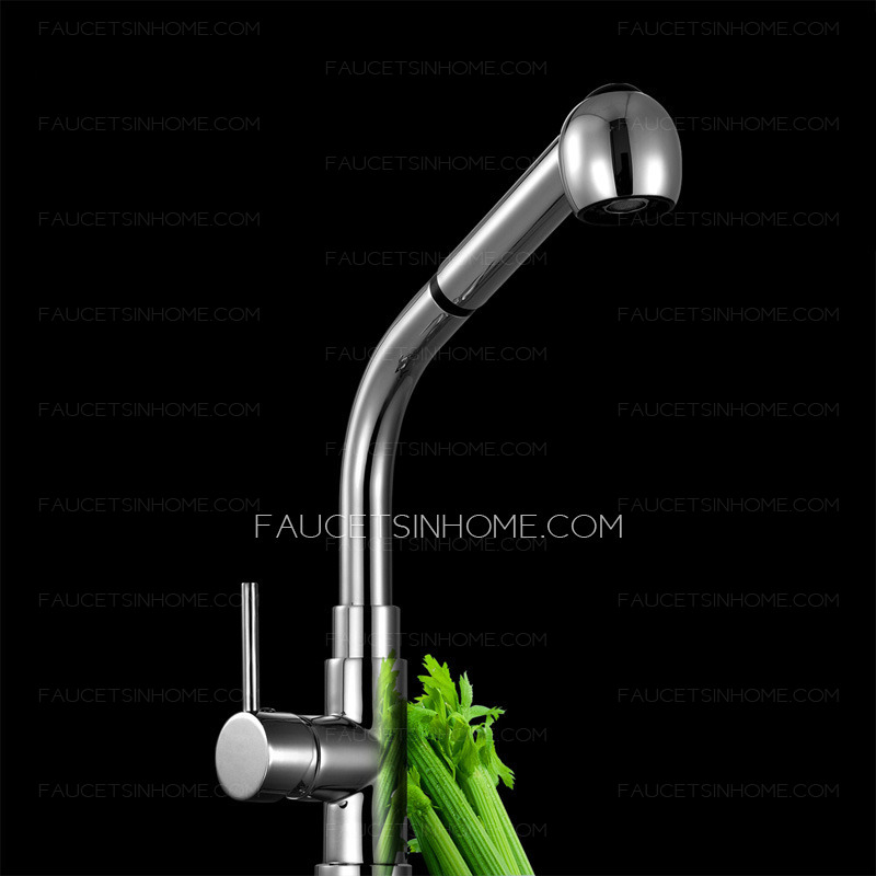 Modern Life Copper Hot And Cold Pullout Kitchen Faucet