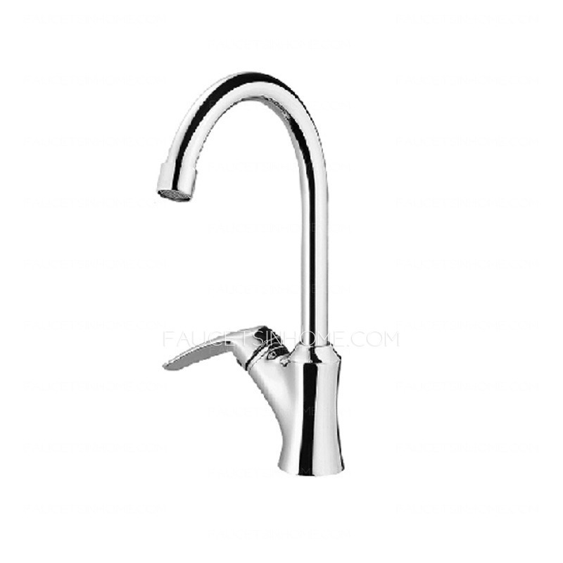 Kelmuel Designed Silver Color Rotatable 1 Hole Kitchen Faucet