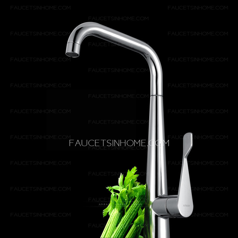 Modern Electroplated Finish And Rotatable Kitchen Faucet