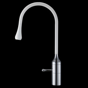 Usperno Cool Rotatable White Kitchen Faucet With Hot And Cold Water