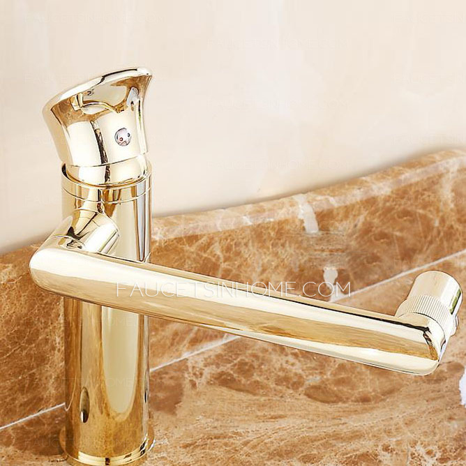 Rotatable One Hole Antique Style Bathroom Faucets