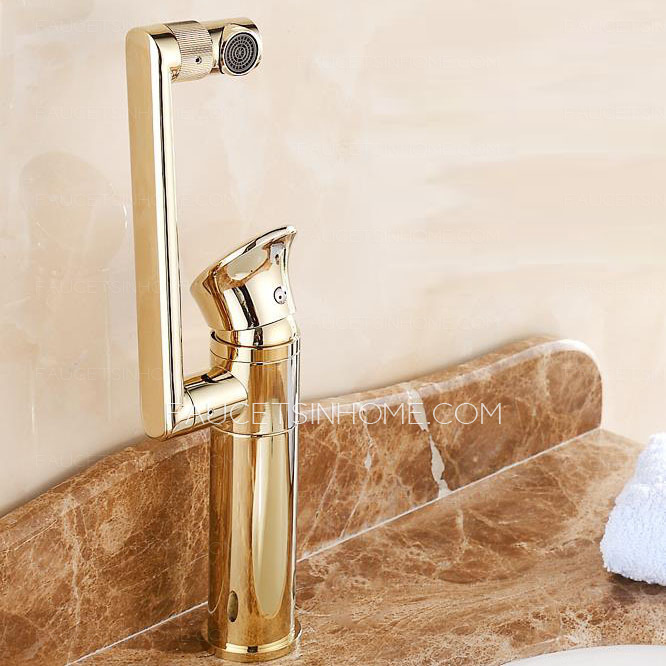 Rotatable One Hole Antique Style Bathroom Faucets