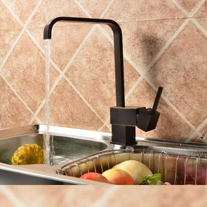 Waterfall Quality Oil-Rubbed Bronze Black Kitchen Faucet