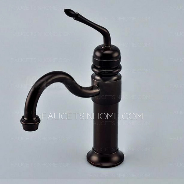 Vintage Oil-Rubbed Finish Bathroom Faucet Single Hole