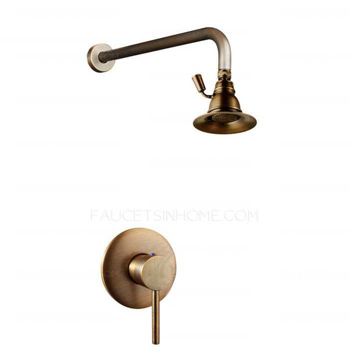 Superior Antique Brass Ring Top Shower Faucet 