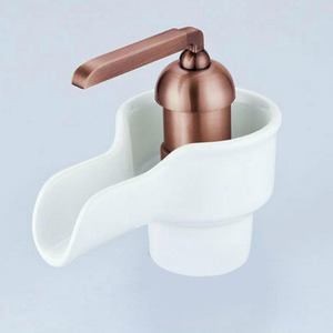 Ceramic Art Rose Gold Bathroom Faucet Styles