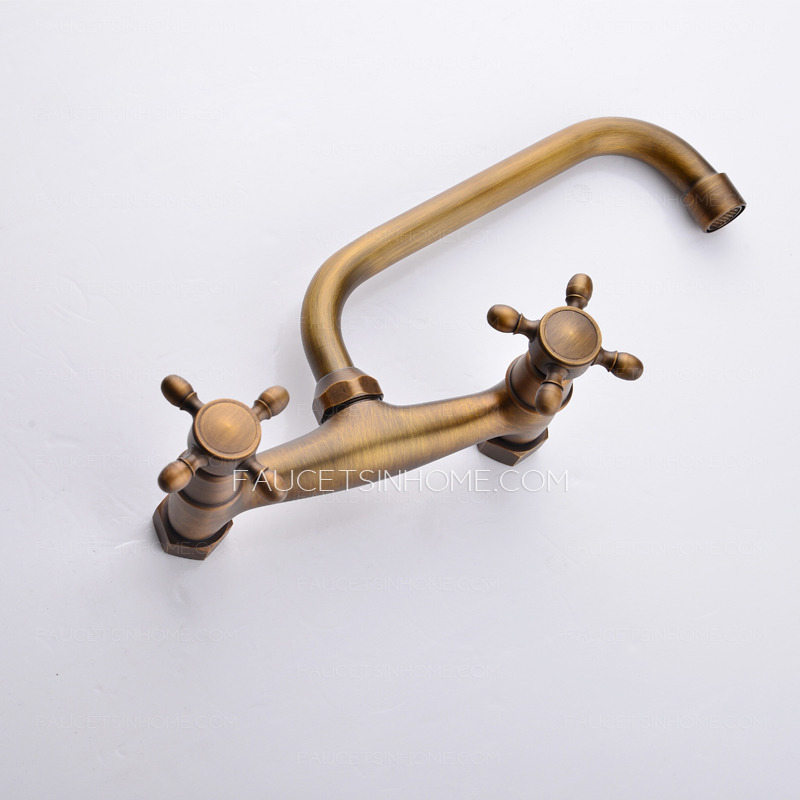 Antique Hot And Cold Water Wall Mounted Bathtub Faucets