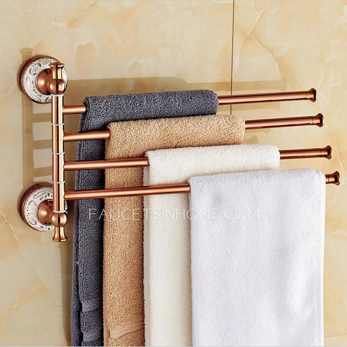 Exqusite Rose Gold Brass Tower Bars For Bathroom 