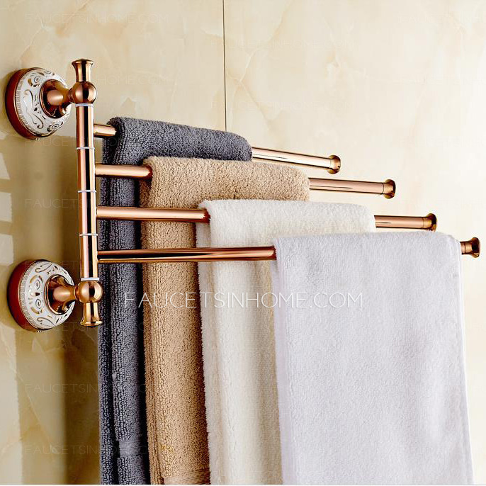 Exqusite Rose Gold Brass Tower Bars For Bathroom 