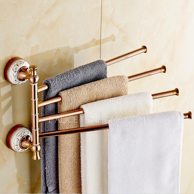 Exqusite Rose Gold Brass Tower Bars For Bathroom 