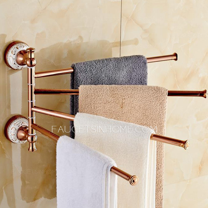 Exqusite Rose Gold Brass Tower Bars For Bathroom 