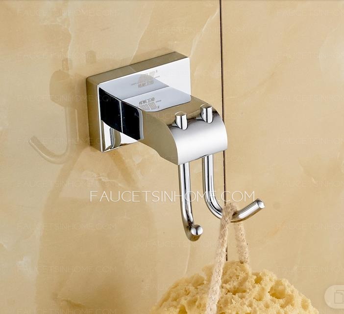 Solid Brass Robe Hooks For Bathroom Electroplated  