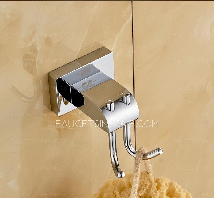 Solid Brass Robe Hooks For Bathroom Electroplated  