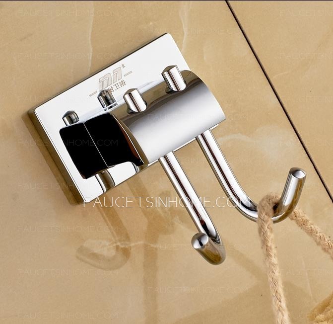 Solid Brass Robe Hooks For Bathroom Electroplated  