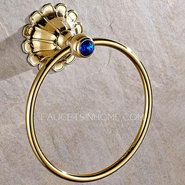 Antique Polished Brass Finish Tower Ring Decorative  