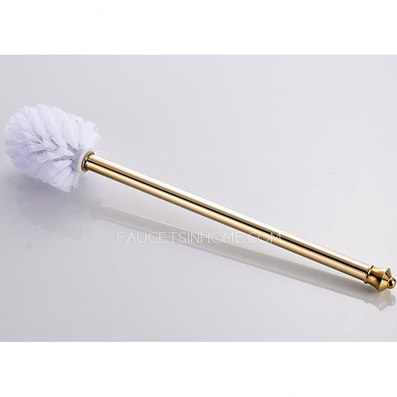 Exqusite Brass Toilet Brush Holder Porcelain Toilet Cup 