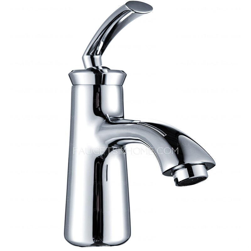 Designed Chrome Bath Faucets One Hole Single Handle 