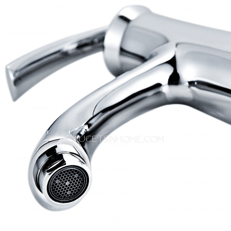 Designed Chrome Bath Faucets One Hole Single Handle 