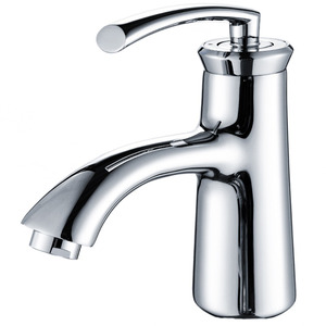 Designed Chrome Bath Faucets One Hole Single Handle 