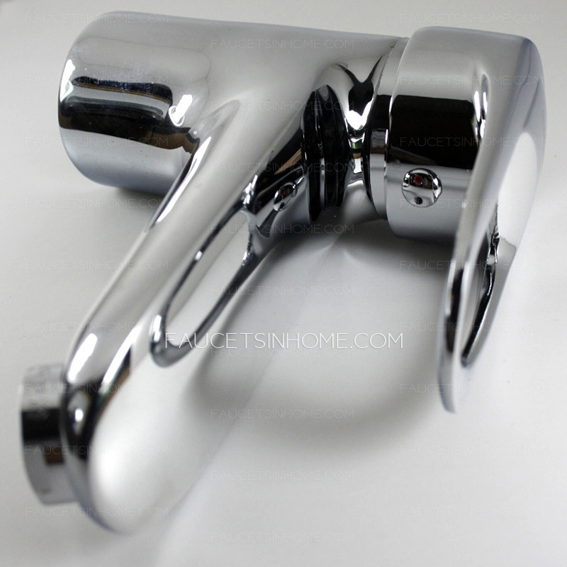 Silver Bathroom Faucets Hot And Cold Water 