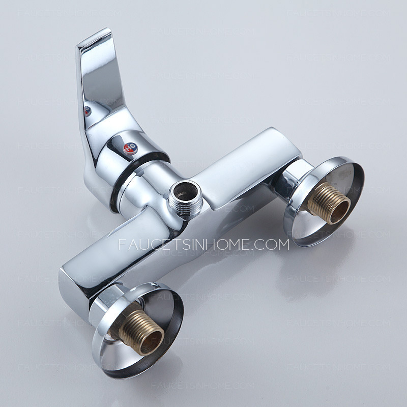 Bathroom Tub Faucets Chrome Finish Modern 