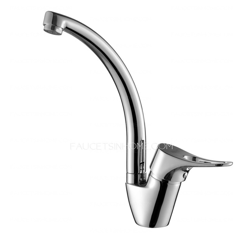 Modern Silver One Hole Unique Kitchen Faucet