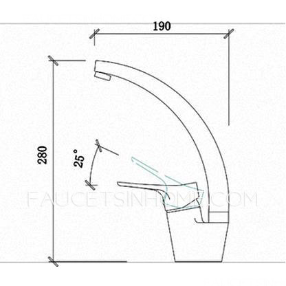 Modern Silver One Hole Unique Kitchen Faucet