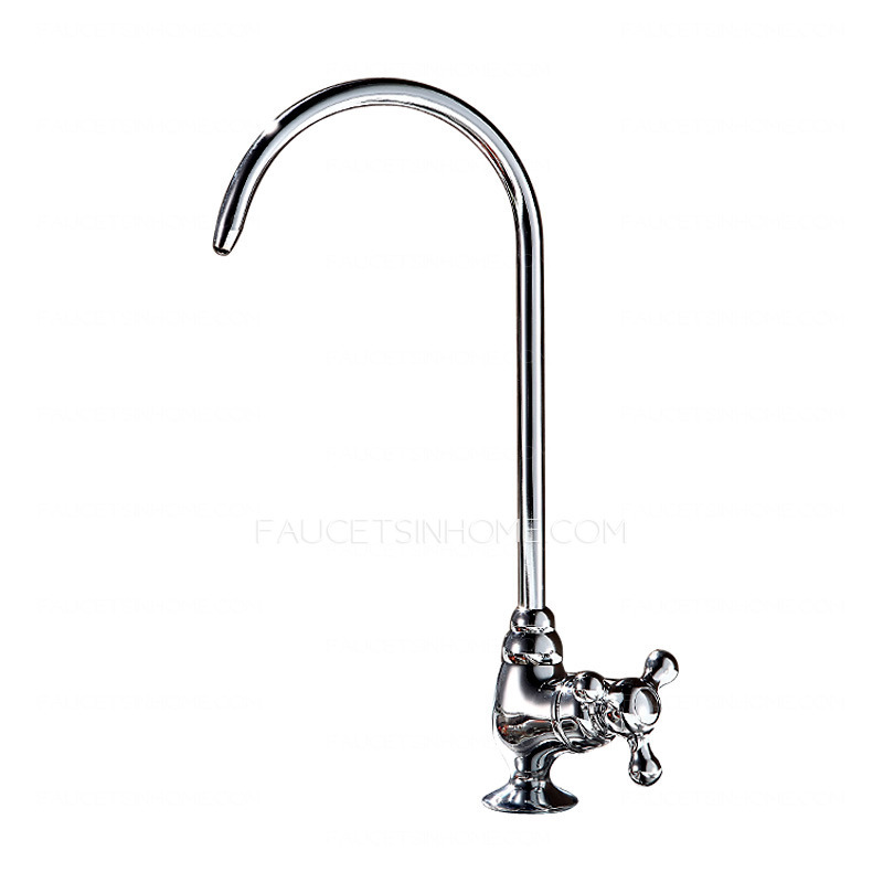 Good Drinking Water Gooseneck Faucet Cross Handle 