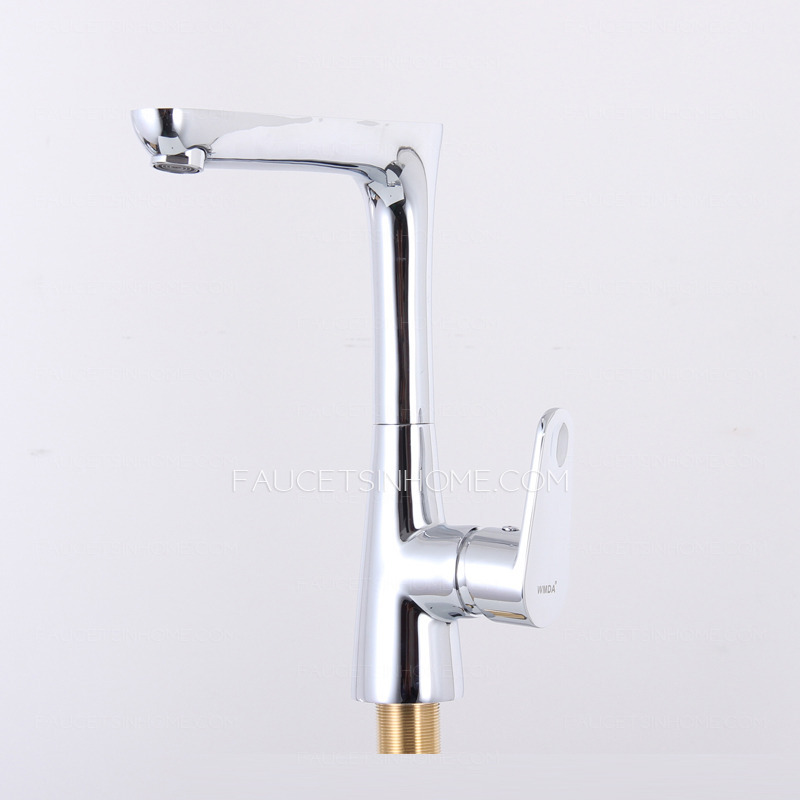 Rotatable One Hole Electroplated Bathroom Sinks Faucets