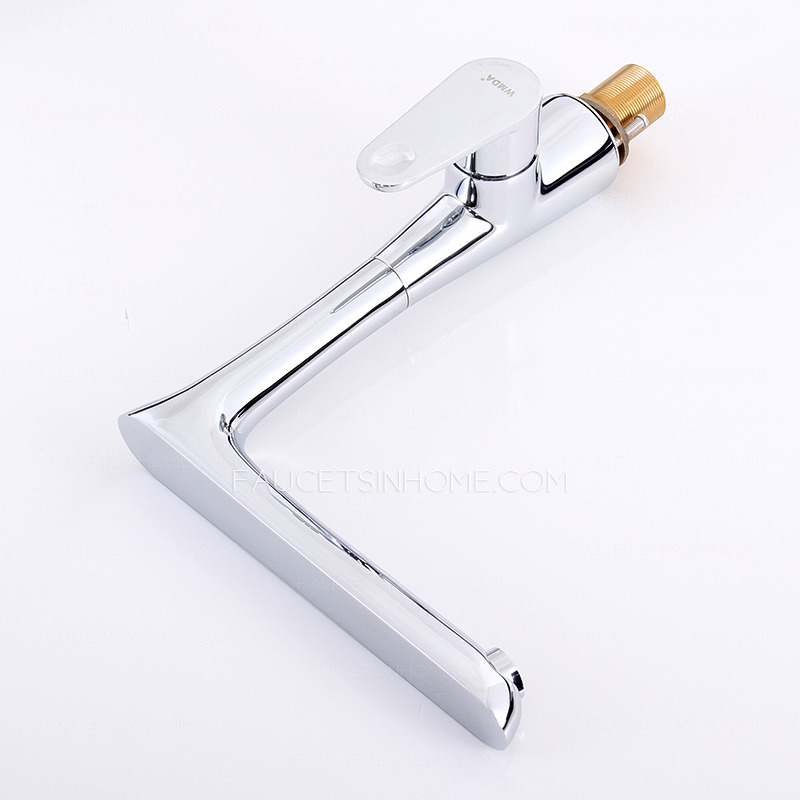 Rotatable One Hole Electroplated Bathroom Sinks Faucets