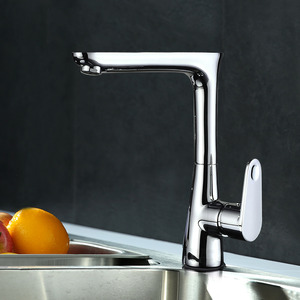 Rotatable One Hole Electroplated Bathroom Sinks Faucets