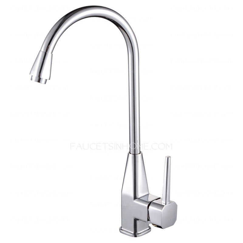 Unique Designed Single Sink Faucet Chrome Finish 