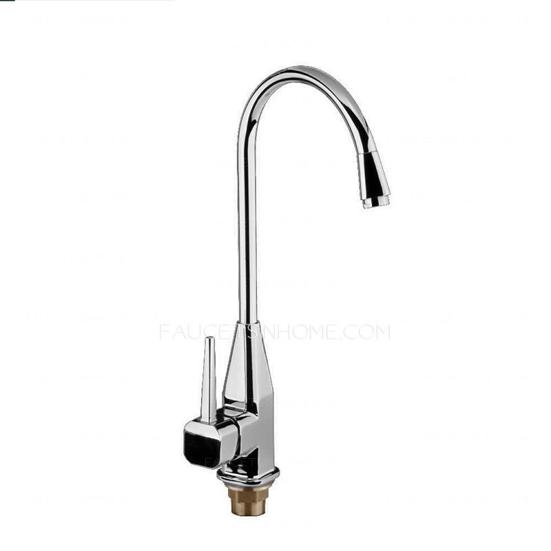 Unique Designed Single Sink Faucet Chrome Finish 