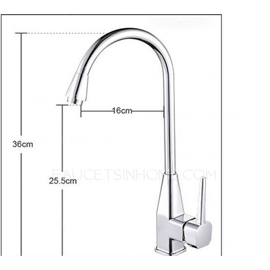 Unique Designed Single Sink Faucet Chrome Finish 