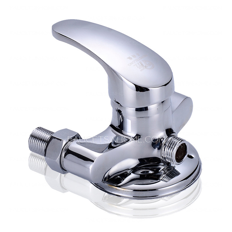 Wall Mounted Modern Bath Faucets Shiny Apperance 