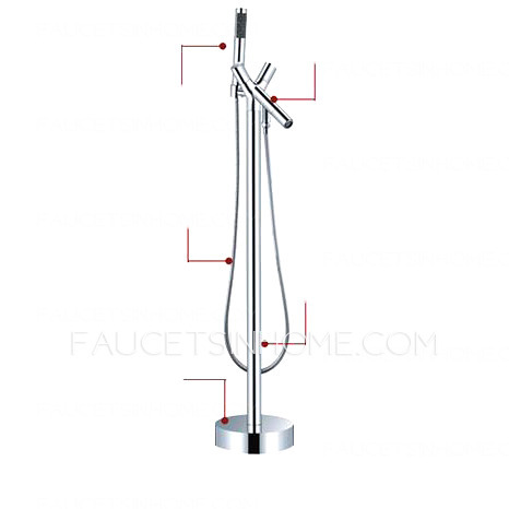 Creative Chrome Freestanding Faucet For Bathtub 