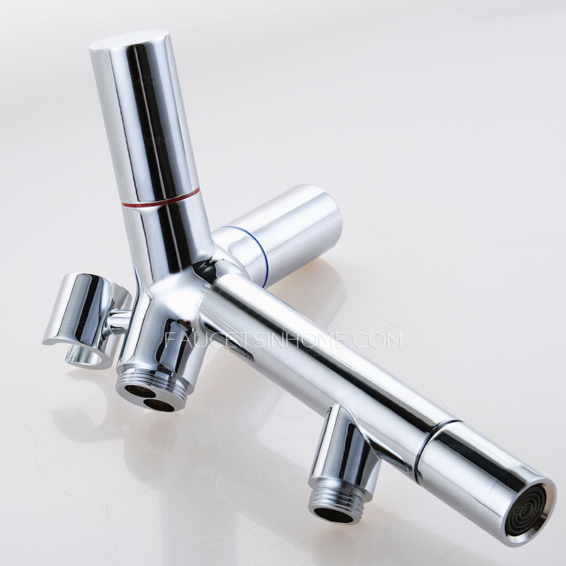 Creative Chrome Freestanding Faucet For Bathtub 