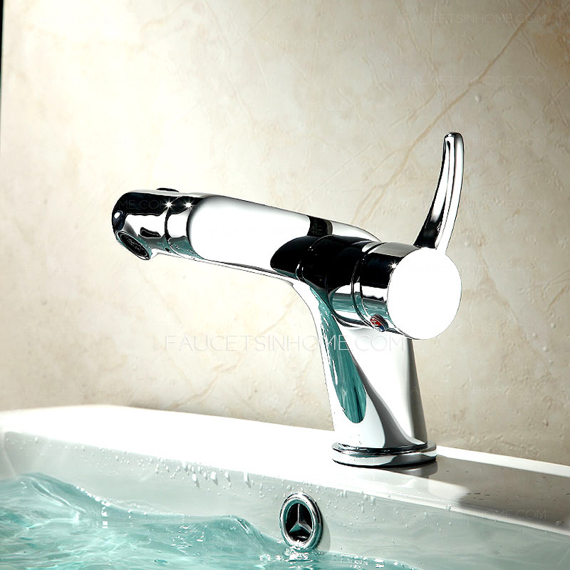 Brass Single Hole Creative Bathroom Sink Faucet 