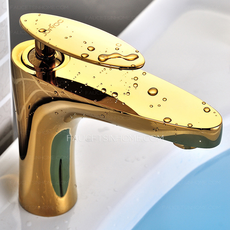 Shiny Golden Color Popular Bathroom Faucets