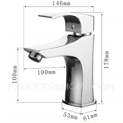 One Hole Single Faucets Bathroom Ceramic Spool 